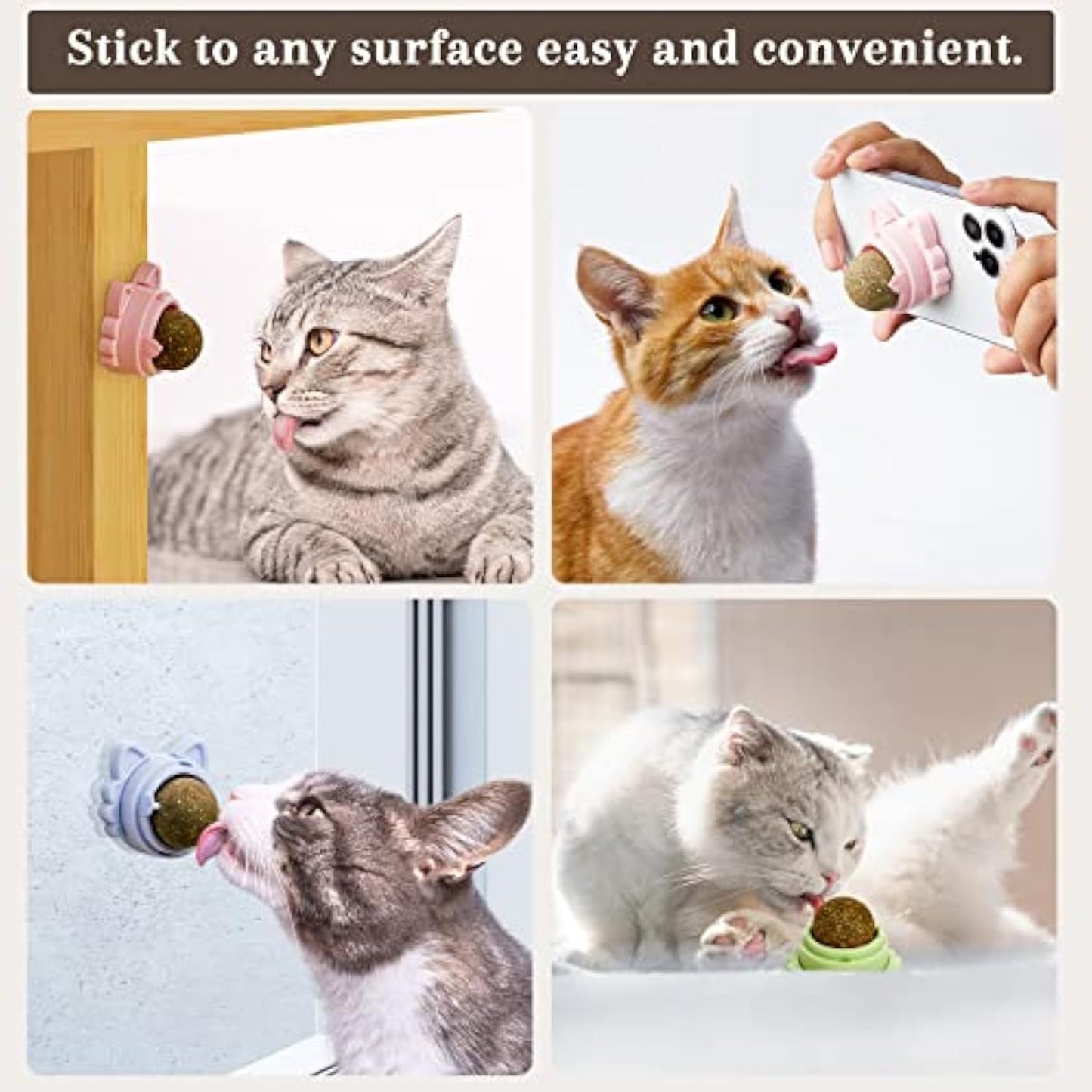 Catnip Wall Balls – Dental Chew Toys