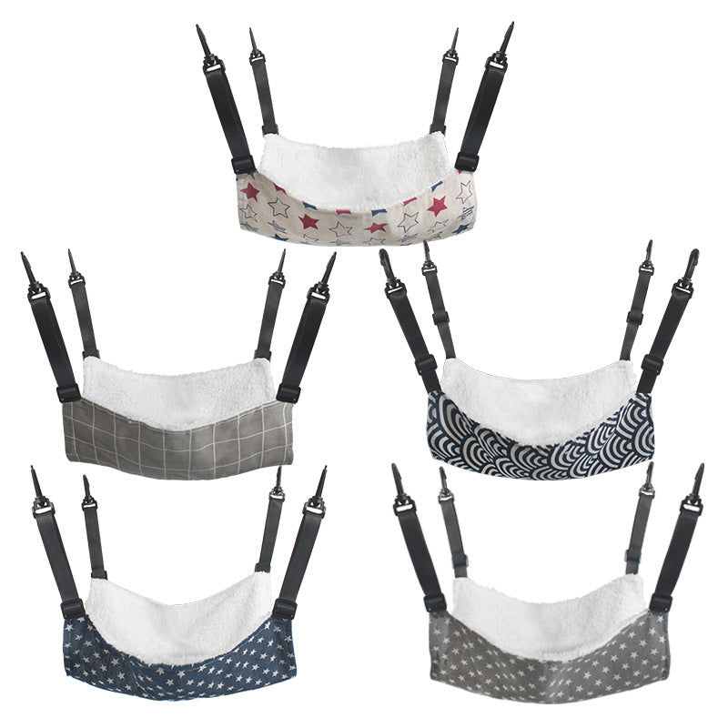 Lamb Fleece Cat Cage Hammock Bed